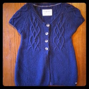 Aeropostale short sleeved sweater cardigan